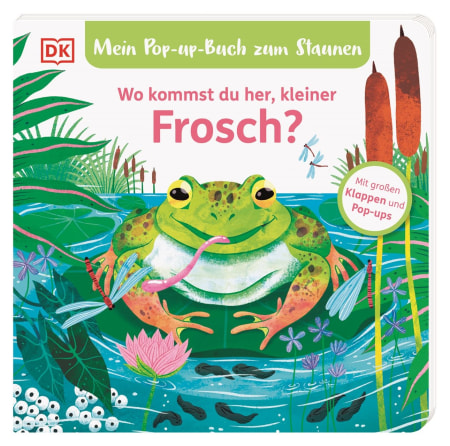 Coverbild Mein Pop-up-Buch zum Staunen. Wo kommst du her, kleiner Frosch? von Sandra Grimm, Amy Grimes, 9783831048977