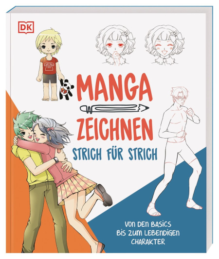 Coverbild Manga zeichnen Strich für Strich von Wiebke Krabbe, 9783831046966