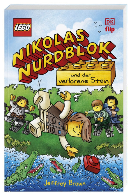 Coverbild LEGO® Nikolas Nurdblok und der verlorene Stein von Jeffrey Brown, LEGO Stories, 9783831054442