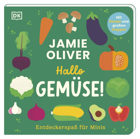 Coverbild Entdeckerspaß für Minis. Hallo Gemüse! von Jamie Oliver, Adrian Johnson, 9783831055401