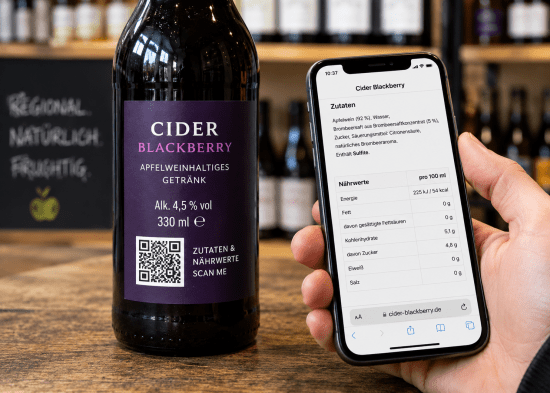Kennzeichnung per QR-Code zulässig?