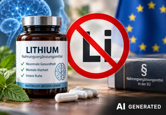 Lithiumhaltige Nahrungsergänzungsmittel sind verboten