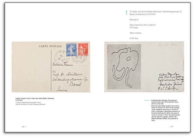 Sophie Taeuber-Arp's Letters to Annie and Oskar Müller-Widmann