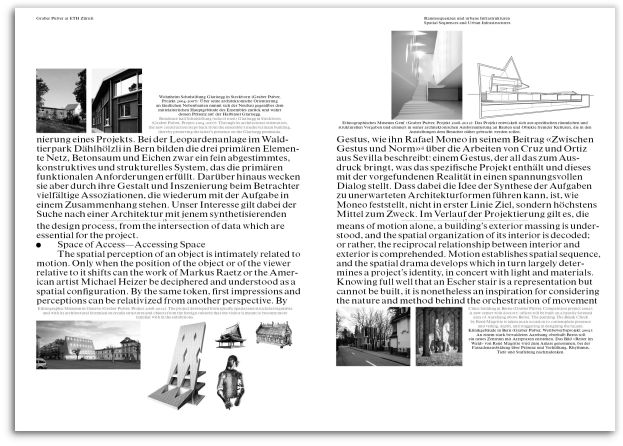 Spatial Sequences and Urban Infrastructures