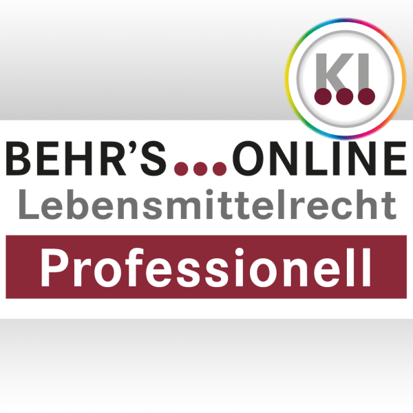 Lebensmittelrecht Professionell