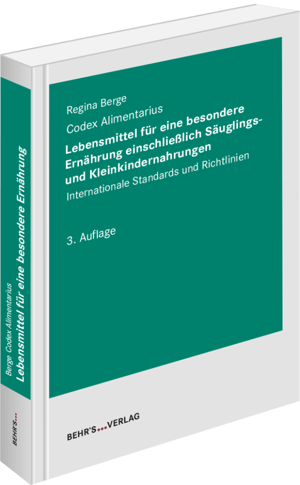 Lebensmittel für eine besondere Ernährung einschließlich Säuglings- und Kleinkindernahrungen