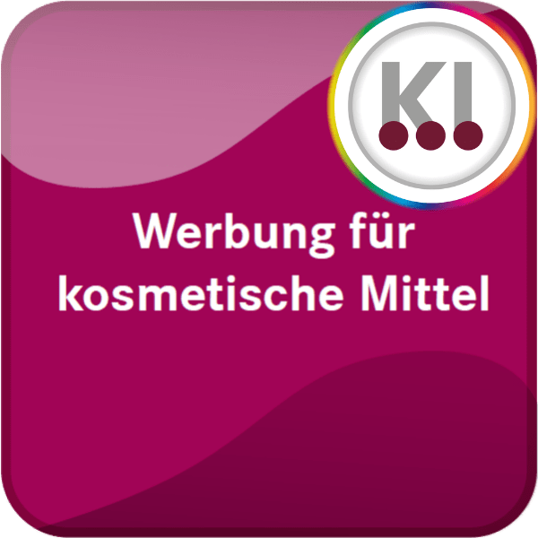 Werbung für kosmetische Mittel - Online Version