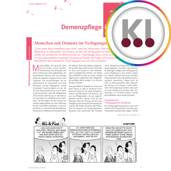 Der Ratgeber Demenzpflege im Blick