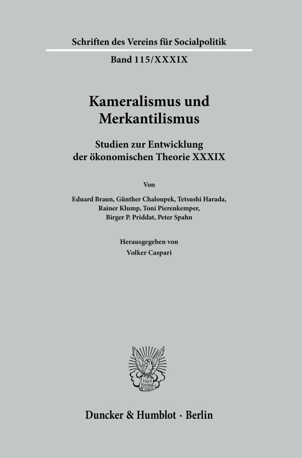 Kameralismus und Merkantilismus