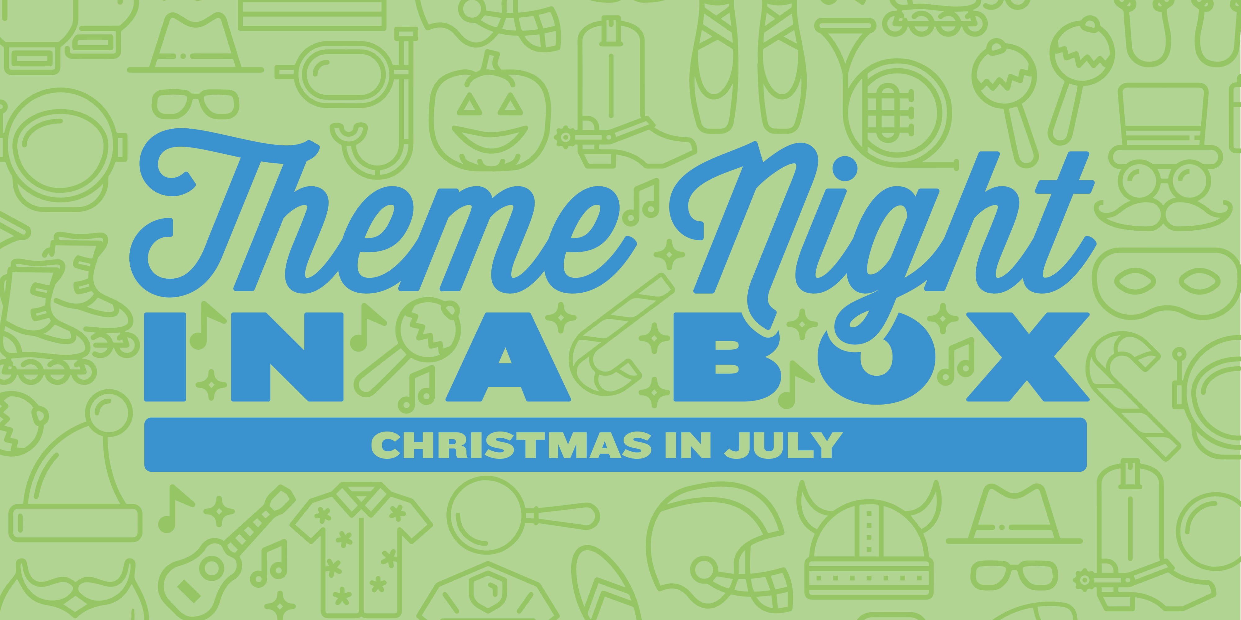 Theme Night in a Box Christmas in July Pine Cove