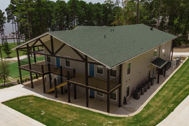 The Mahalo building at Pine Cove Shores, a high school overnight camp in Tyler, TX