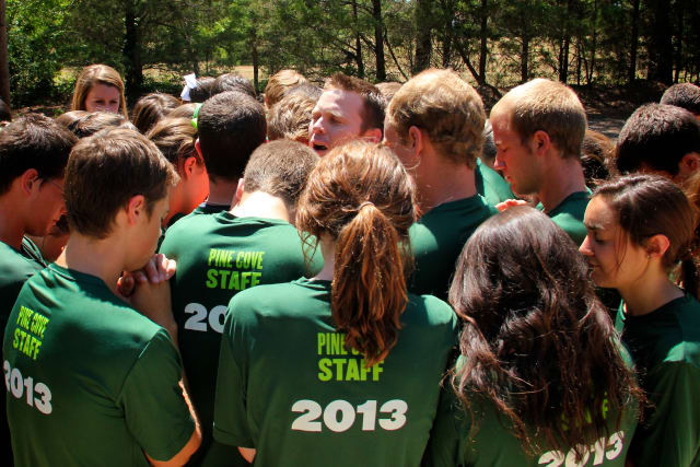 Pine Cove Staff Praying