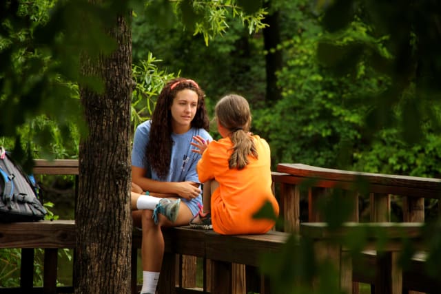 Camper and Counselor Hangtime