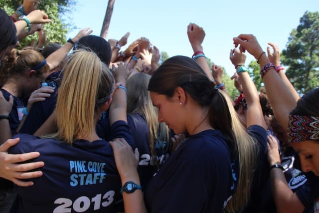 Shores Staff Praying