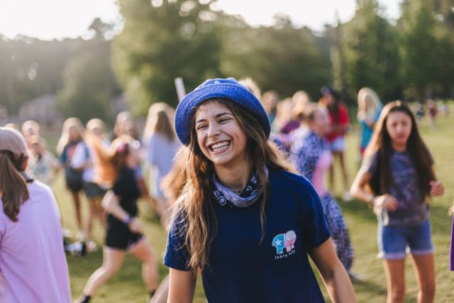 girl laughing