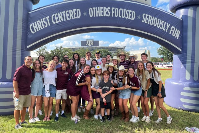 summer staff at tailgate