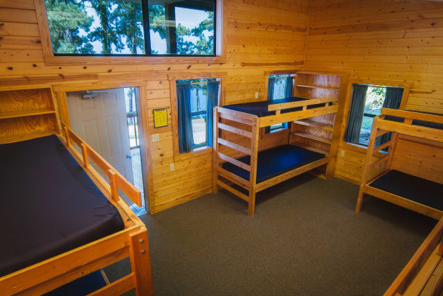 Youth camp cabin interior