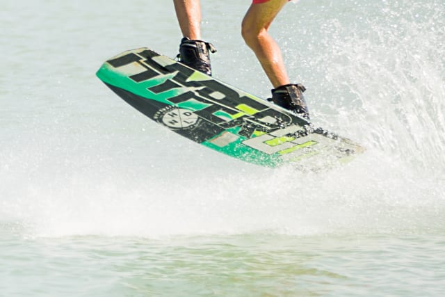 Wakeboarding at the wake park