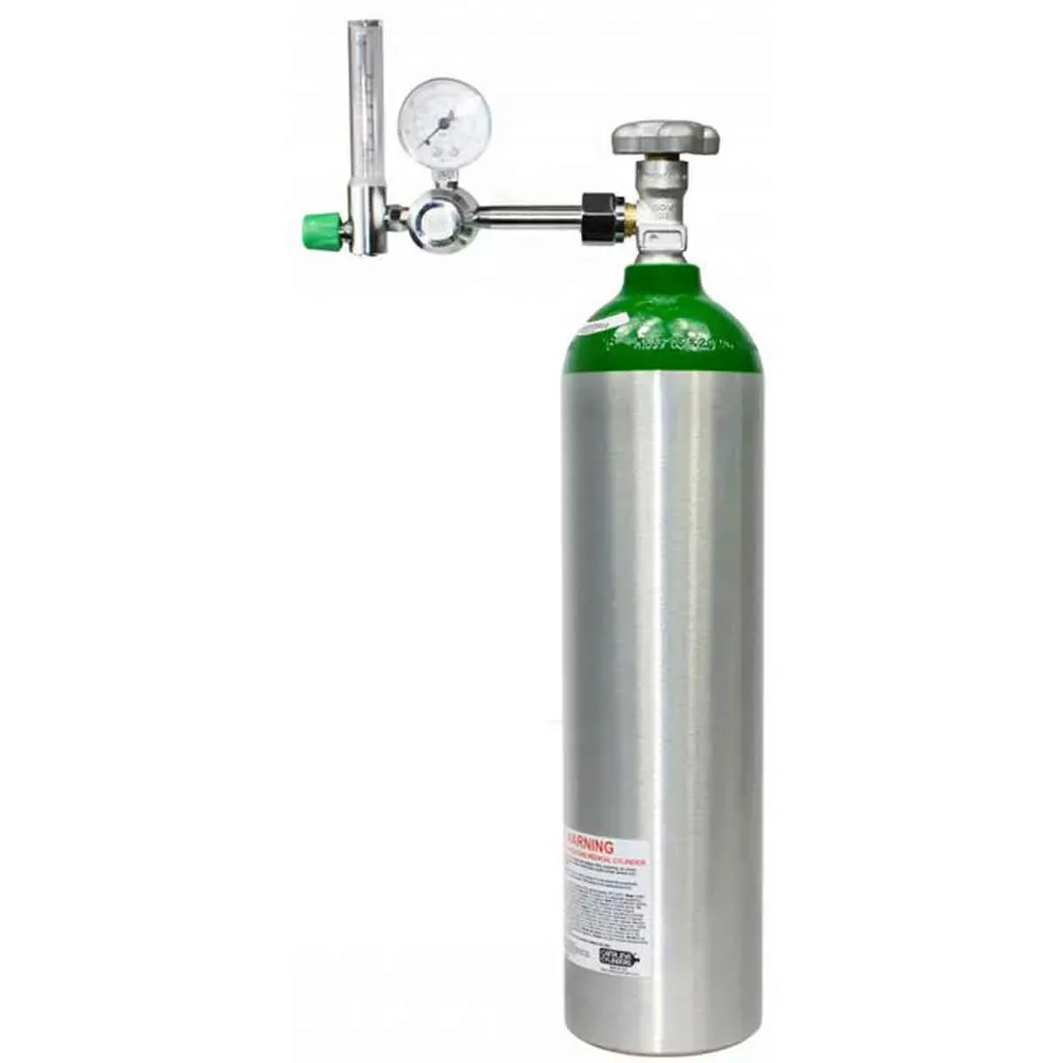 Um cilindro contendo gás oxigênio, normalmente usado para mergulhos, aplicações industriais, usos hospitalares entre muitos outros locais.