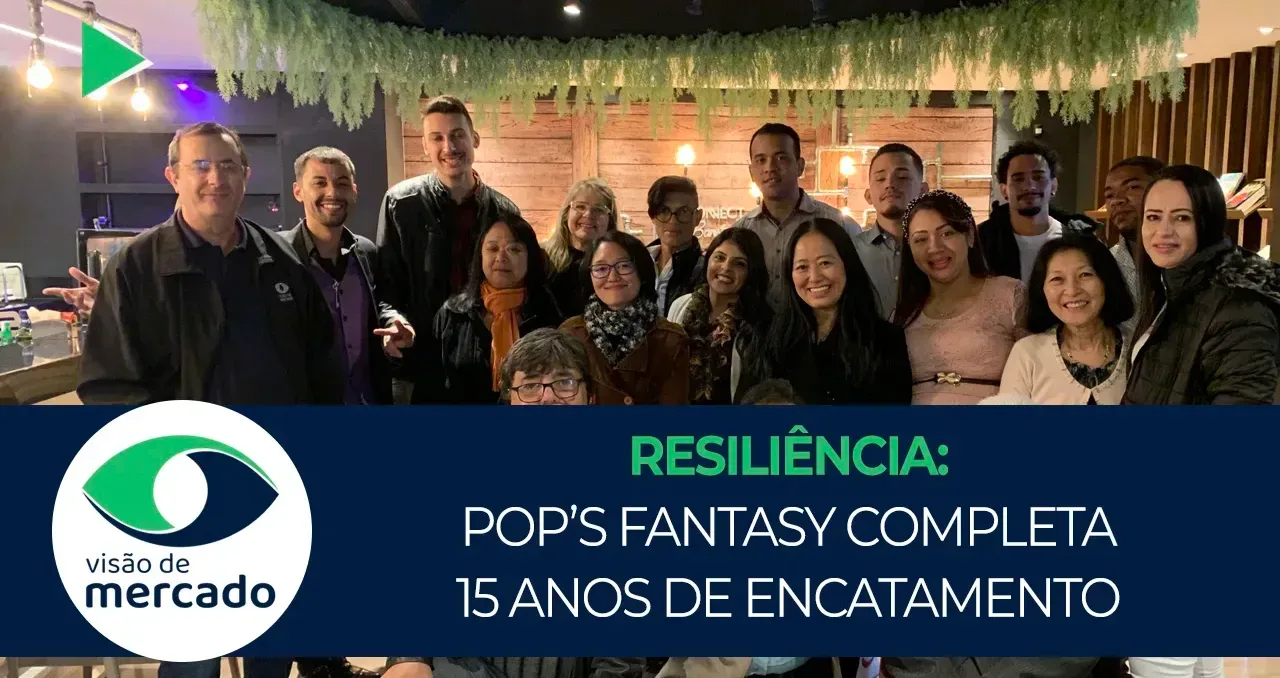 Equipe do setor da Pop's Fantasy assessorado pelo ciclo de treinamento e visitas de colaboradores e feira do setor em São Paulo.