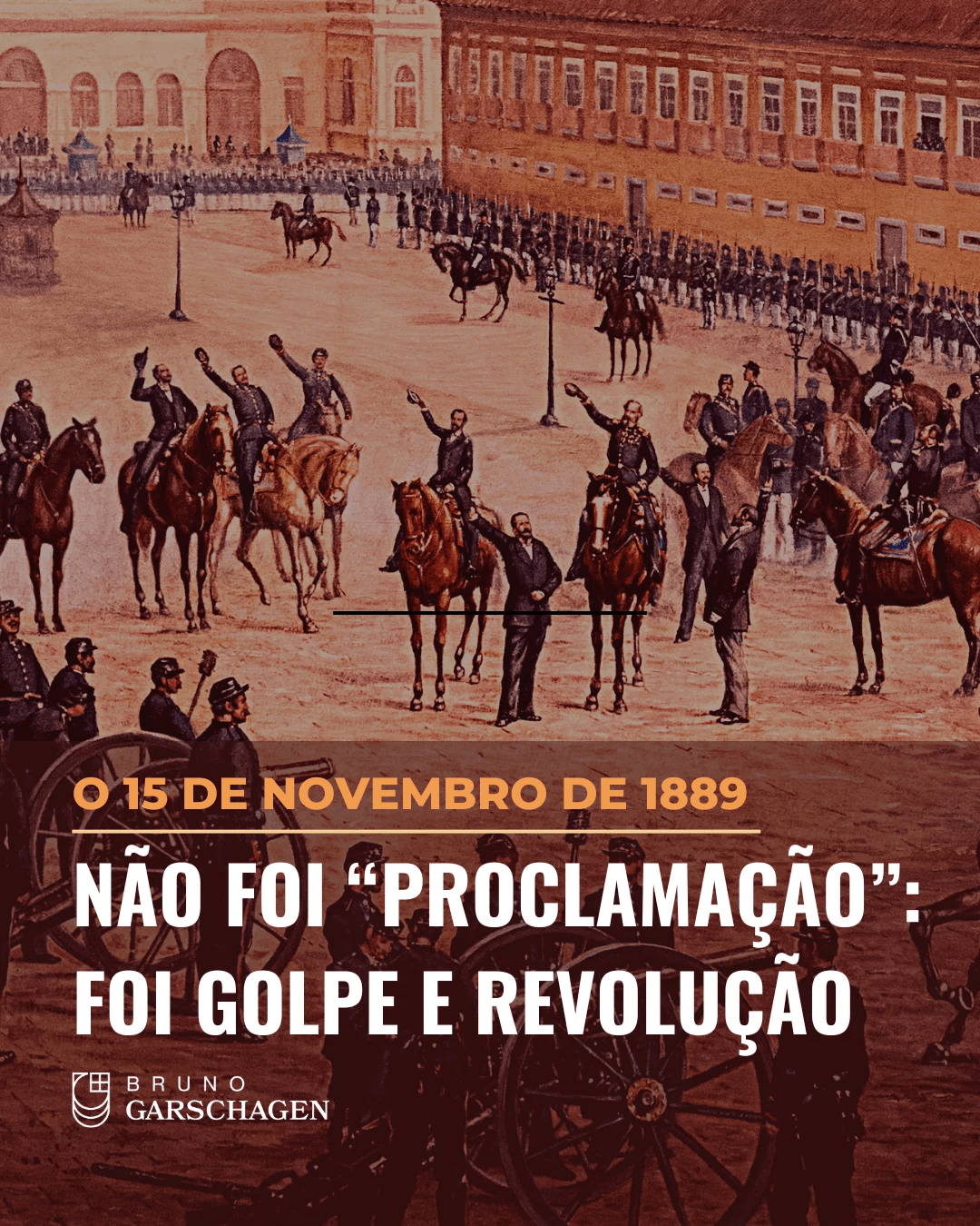 Não foi “proclamação”: foi golpe militar e revolução - Pingback