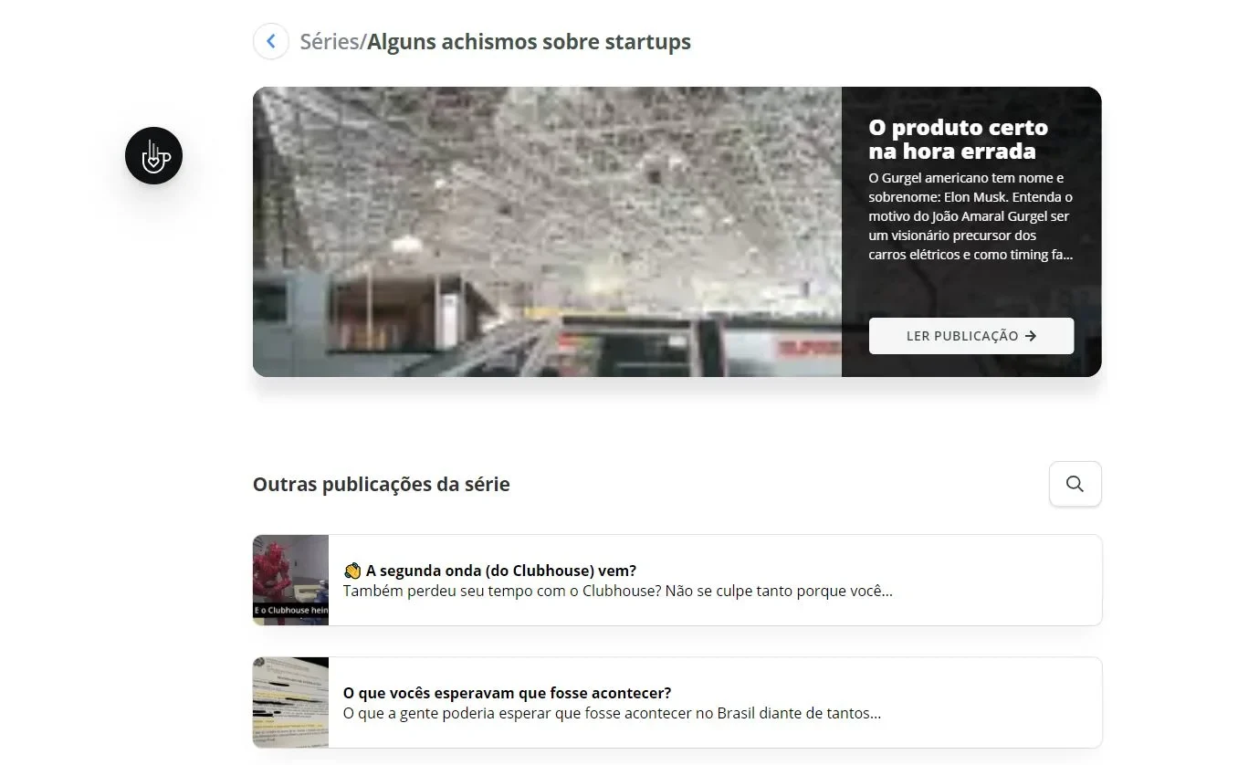 Série/Alguns achismos sobre startups, Matt Montenegro.