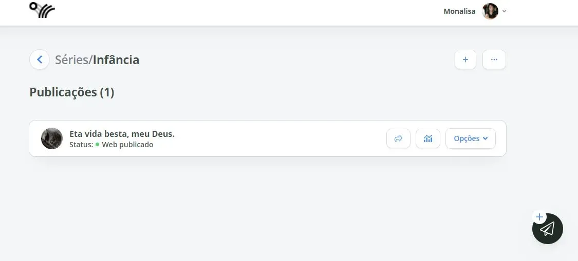 Visualização da Série, no editor.