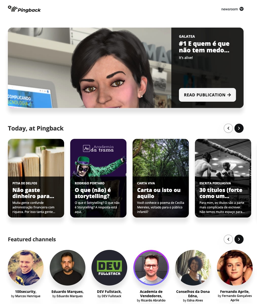 Novo Discovery da Pingback