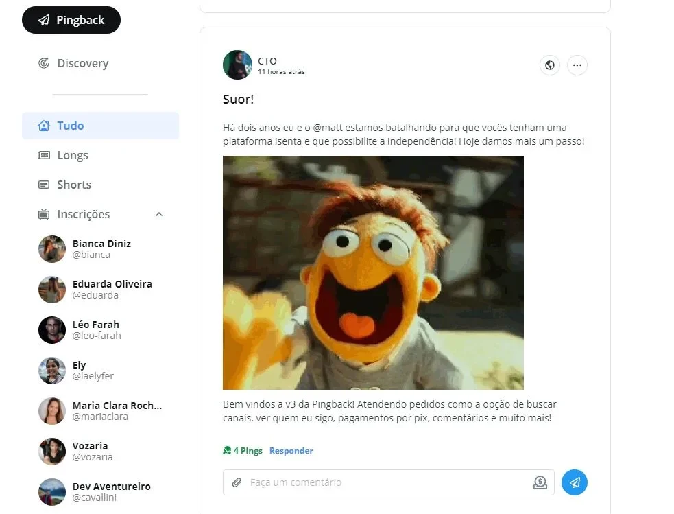 Short, do Gabriel Moterani, no Reader novo da Pingback.