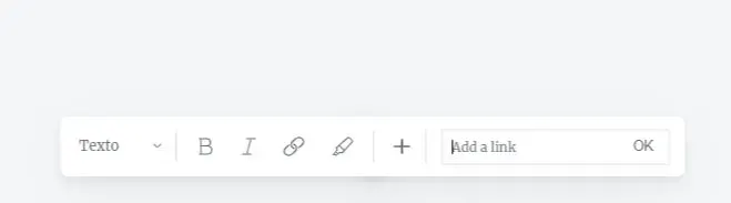 Editor, cole o seu link em 'Add a link' e clique em Ok.