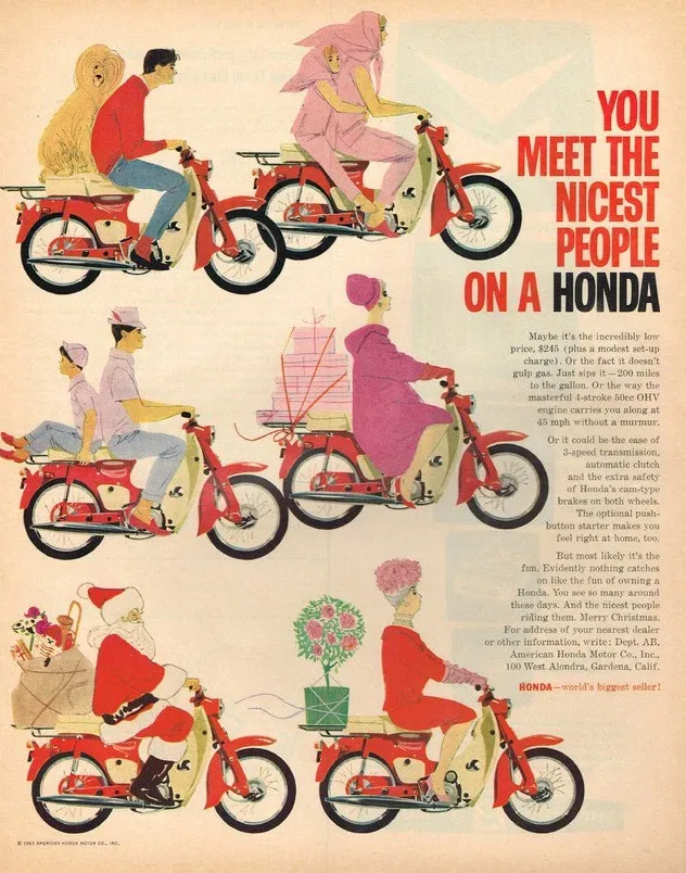 Propaganda da Honda em seu lançamento nos EUA. / Fonte:&nbsp;Honda Power Sports