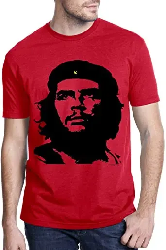 Che Guevara, que hoje estampa camisetas existentes apenas graças ao capitalismo, que por sua vez vestem burguesinhos safados e acéfalos e estudantes de universidades públicas brasileiras, geralmente de cursos de humanas, que, quando não são jubilados, viram fezes humanas. Matava homossexuais por serem homossexuais; Pretos por serem pretos; Covardes por serem covardes; E seres humanos por serem seres humanos; Resumidamente um assassino, um vagabundo que nem cubano era, era Argentino, mas que saiu do extremo sul da América do Sul para matar a seu bel prazer em uma ilha caribenha de coitados vítimas de monstros como ele e seu companheiro demoníaco Fidel Castro.