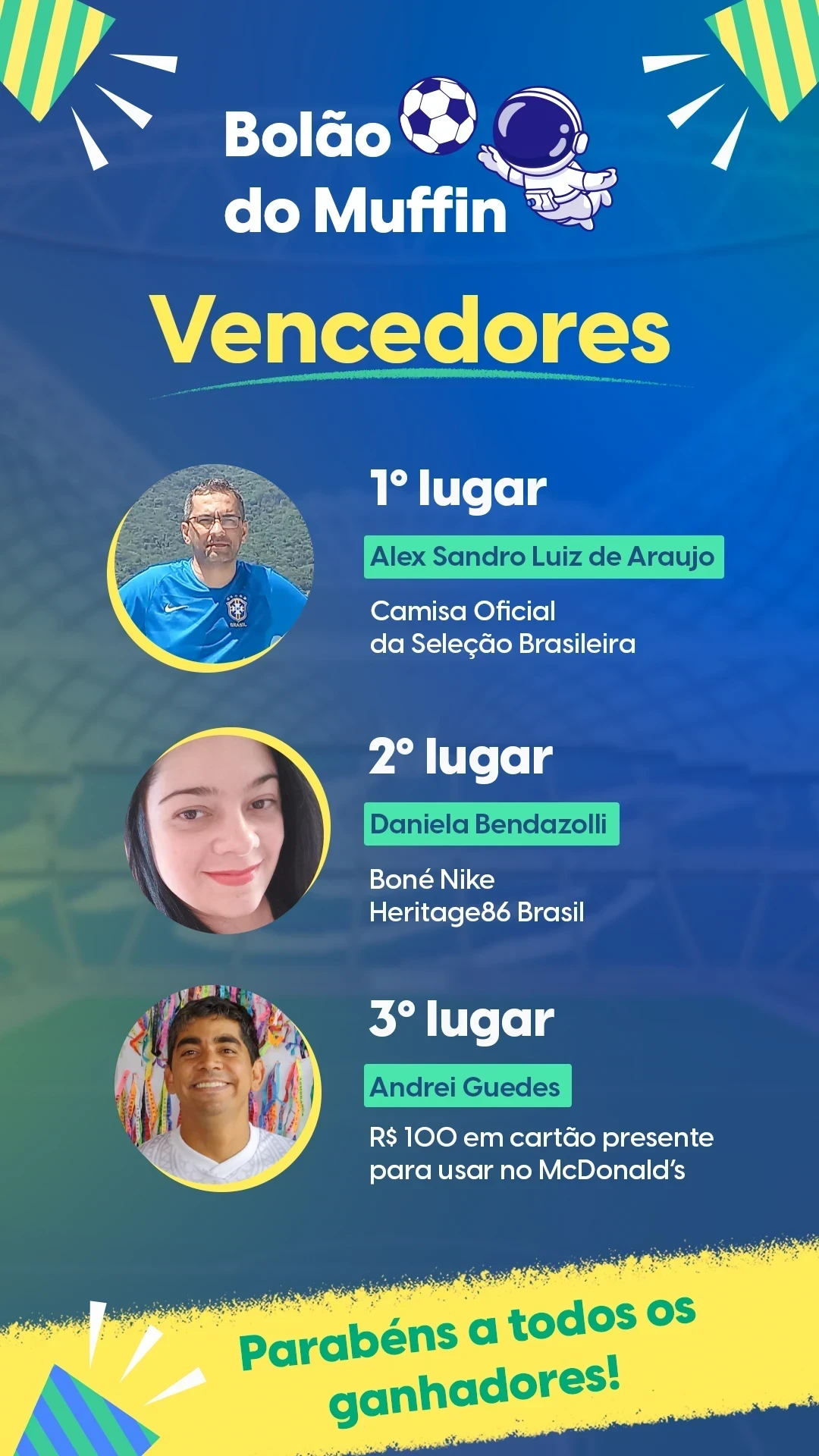 Adoramos palpitar com vocês!