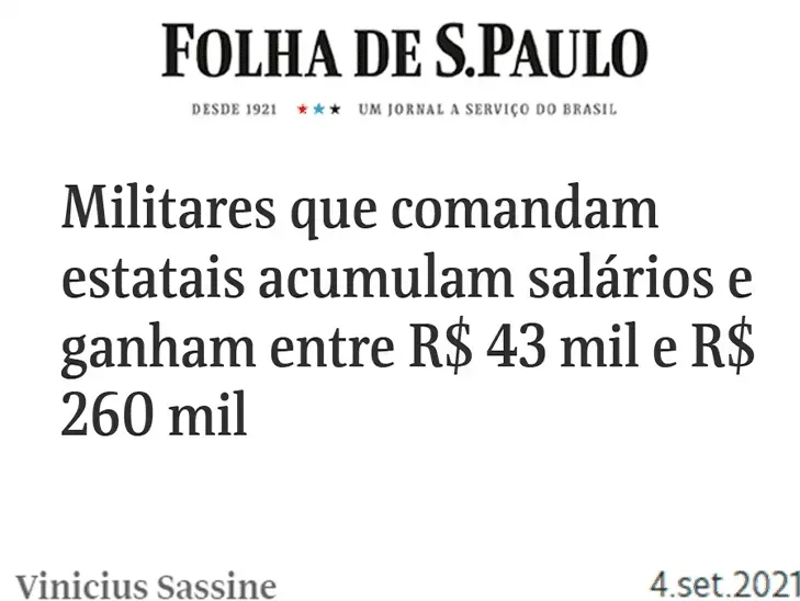 Fonte: Folha de São Paulo