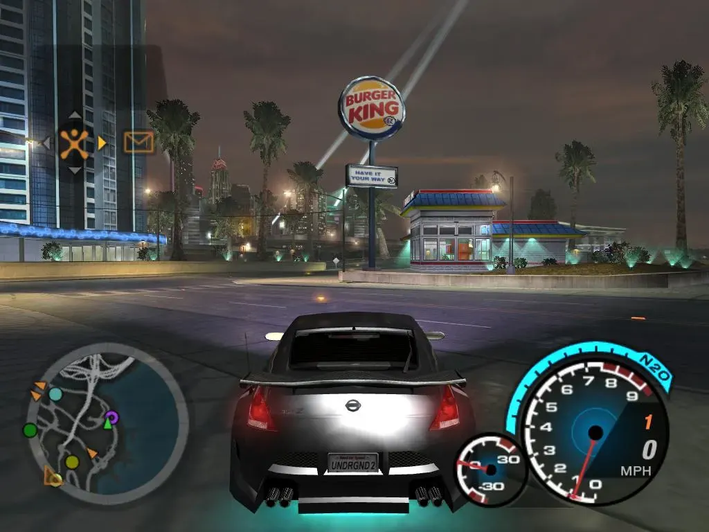 Exemplo de propaganda no jogo Need for Speed