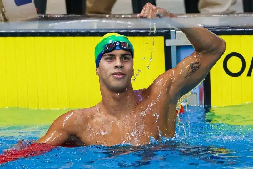 Guilherme Costa, um dos raros destaques do Brasil no mundial de natação 