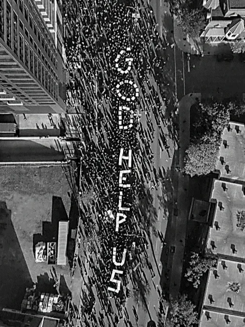 Protesto pela liberdade em Montreal/CA - Outubro de 2021.