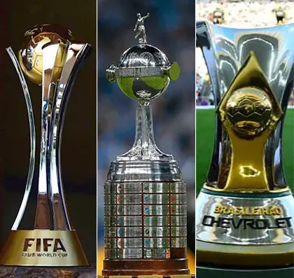 Troféus do mundial, libertadores e brasileirão