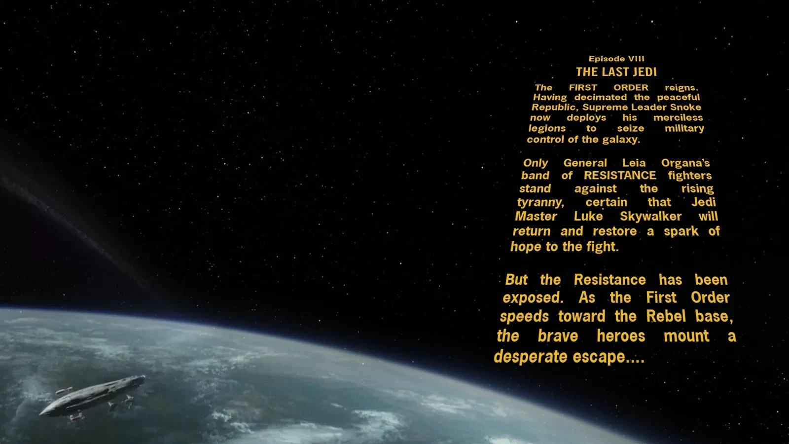 Star Wars Episódio  VIII - Os Últimos Jedi