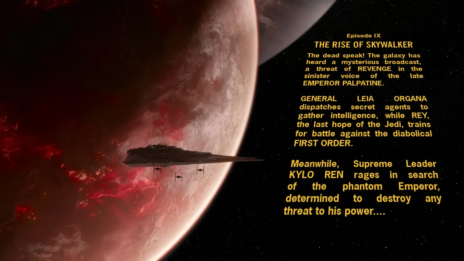 Star Wars Episódio  IX - Ascensão Skywalker
