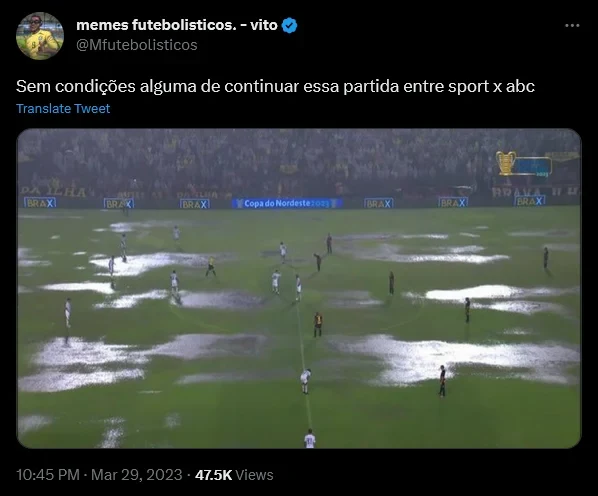 Reprodução: Memes futebolisticos (Twitter)