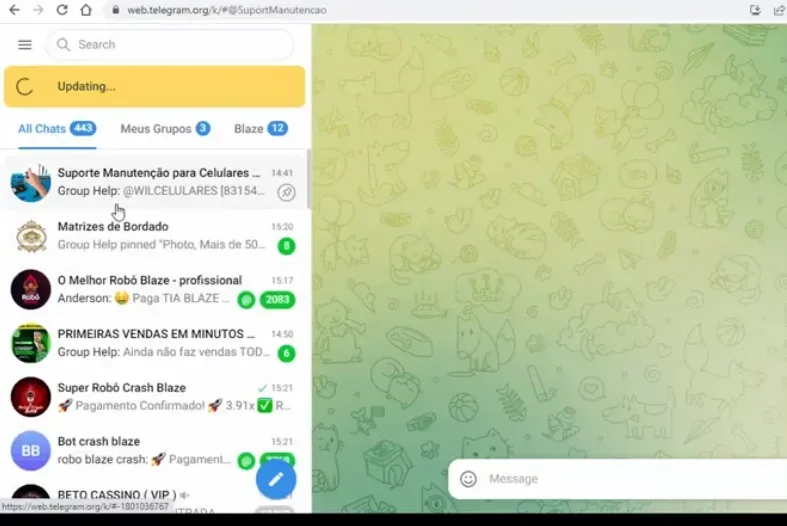 robô da blaze grátis telegram