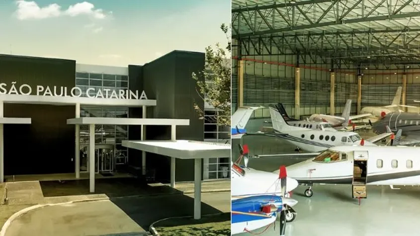 Aeroporto executivo internacional Catarina atende o Boa Vista (Fotos: JHSF)