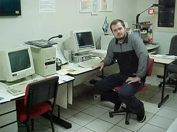 Primeira sede da agência em 1999.