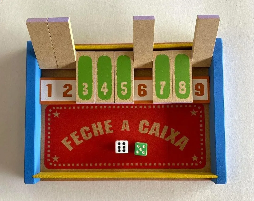 Jogo Feche a Caixa, excelente para jogar em família!