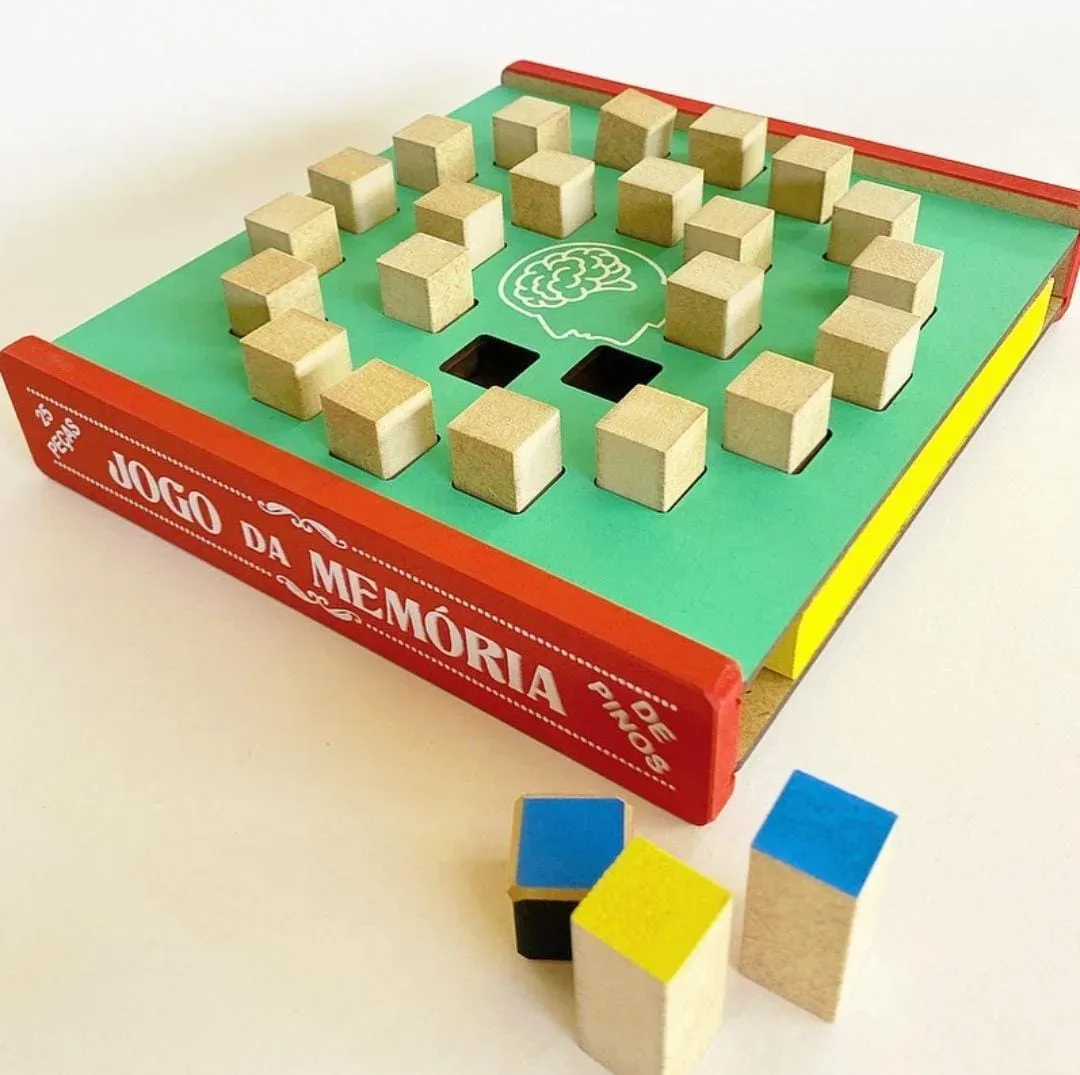 Jogo da Memória de Pinos Coloridos