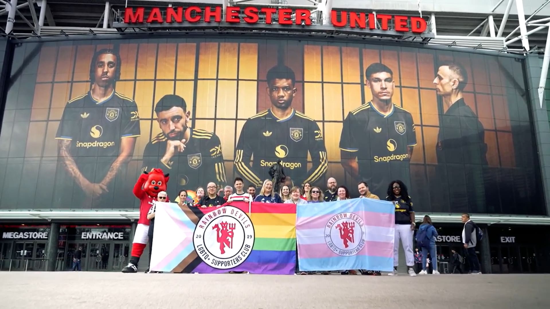 Rainbow Devils LGBT+ network members celebrating