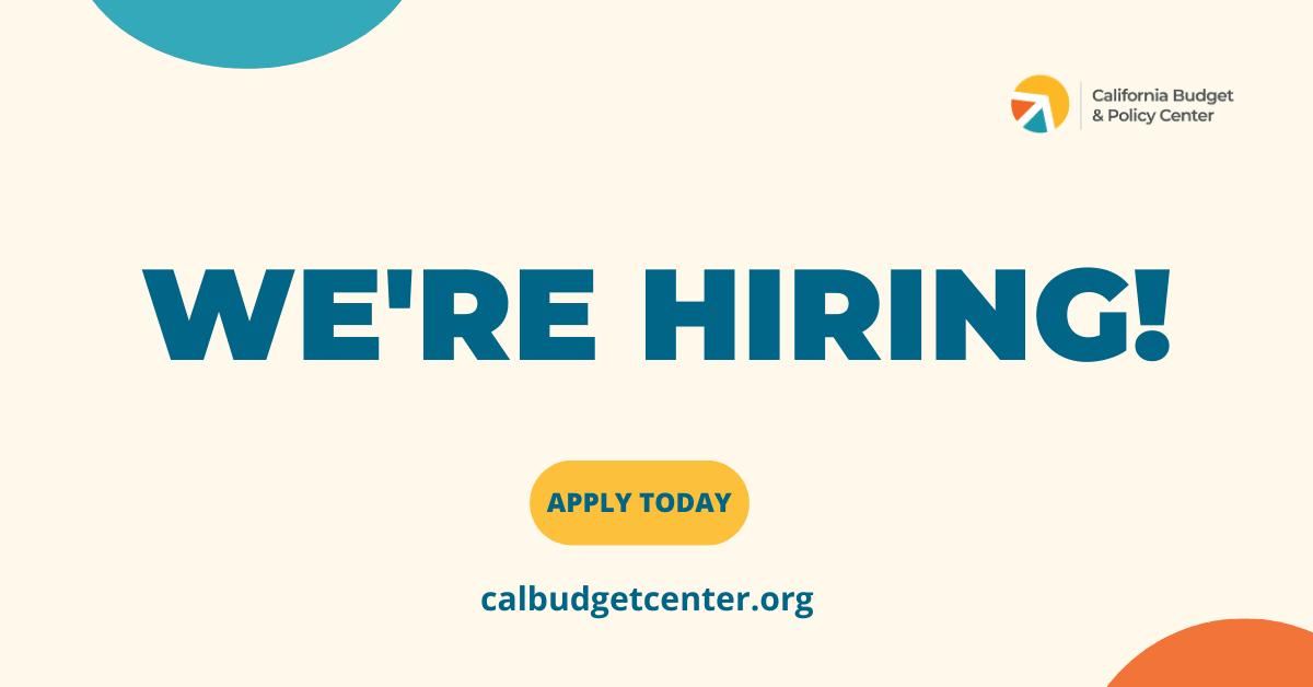 Jobs at California Budget & Policy Center California Budget & Policy Center Careers