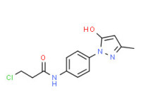3-chloro-N-[4-(5-hydroxy-3-methyl-1H-pyrazol-1-yl)phenyl]propionamide
