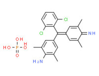 4-[(2,6-dichlorophenyl)(4-imino-3,5-dimethylcyclohexa-2,5-dien-1-ylidene)methyl]-2,6-xylidine phosphate (1:1)
